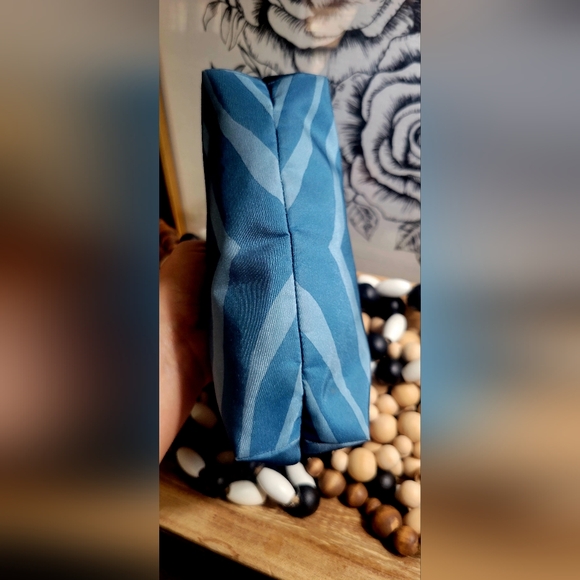 Coach Teal and Light Blue Cosmetic Bag With Logo  Hang Tag - Picture 5 of 12